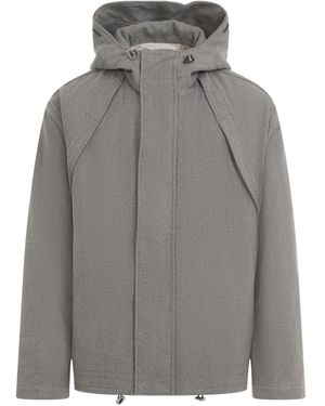 RANRA Sleek Wool Jacket For - Gray
