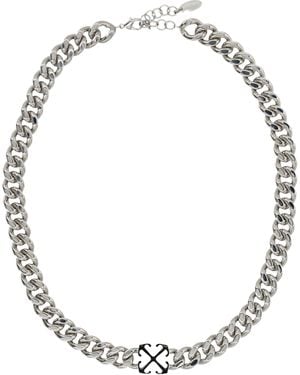 Off-White c/o Virgil Abloh Enamel Arrow Chain Necklace - Metallic