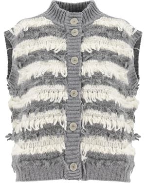 Panicale Wool Waistcoat For - Gray