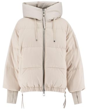 DUNO Oversized Short Down Jacket For - Natural