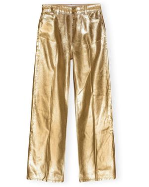Ganni Jeans Wide Leg - Natural