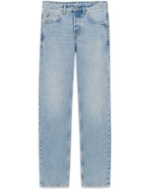 【関税&送料込】Saint Laurent Black Carrot-Fit Jeans With A Saint Laurent Used Paris Denim Carrot-Fit Jeans in Black | Lyst