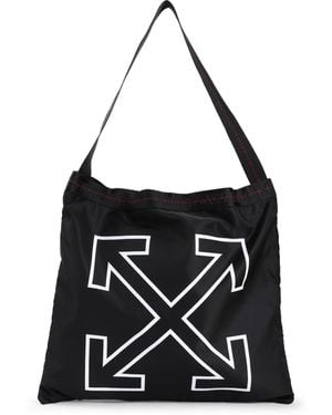 Off-White c/o Virgil Abloh Heritage Polyamide Tote Handbag - Black