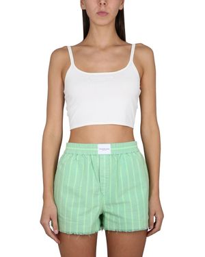 T By Alexander Wang Cotton Tops - Green