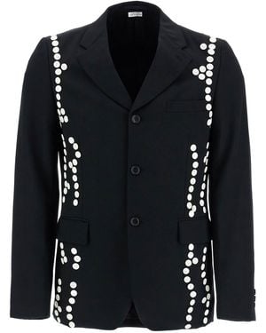 Comme des Garçons Single-Breasted Jacket With Decorative Buttons - Black
