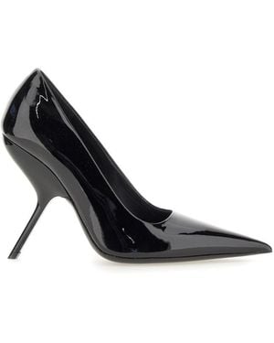 Ferragamo Ariel 95/Nude High Heels in Black | Lyst
