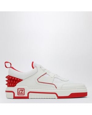 Christian Louboutin Astroloubi Studded Leather Low-Top Sneakers - White