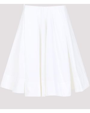 Jacquemus Mini Cotton Skirt For Ss25 - White