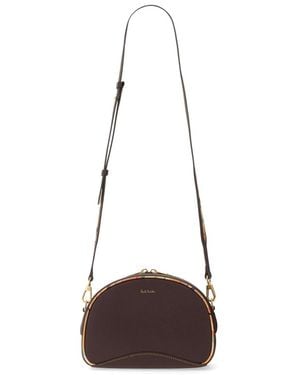 Paul Smith Mini Leather Shoulder Bag - Brown