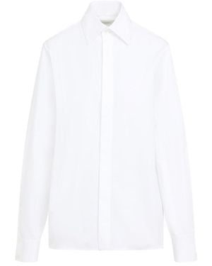 Saint Laurent Classic White Cotton Button-Down Shirt