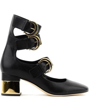 【関税&送料込】Chloe Clay Brown Low Heel Shoes In Leather Chloé Clay brown low heel shoes in leather | TheDoubleF