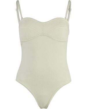 Bottega Veneta Nylon Bodysuit - White