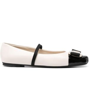 Ferragamo Ballerina Ornament Hooks in White | Lyst
