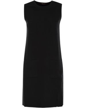 Max Mara Vezzo Mini Dress With Rhinestones in Black | Lyst