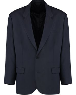 Acne Studios Wool Blend Blazer - Blue