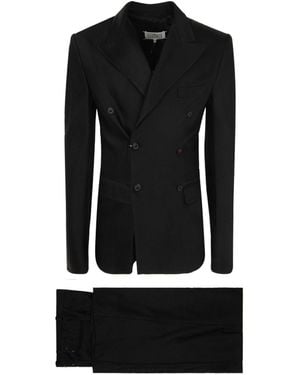 Maison Margiela Tailored Jacket Pants Set For - Black