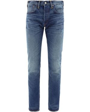 RRL Slim Fit Selvedge Jeans - Blue