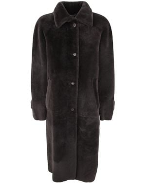 Inès & Maréchal Noble Oversized Coat - Black