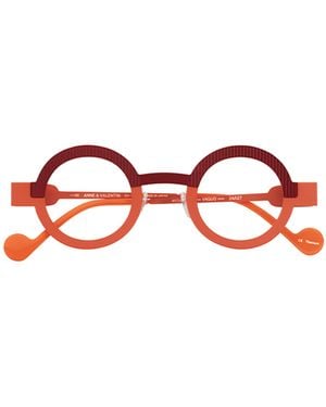 Anne et Valentin Elegant Vaguo Optical Frames - Red