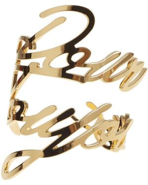 Balmain Brass Je T'Aime Manchette Bracelet - Metallic