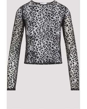 Tシャツ・カットソー Alexander Mcqueen Devore Jersey Long-Sleeved Top Alexander McQueen Long Sleeve T-Shirt | eBay