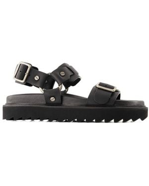 Acne Studios Buckle Sandals - Black