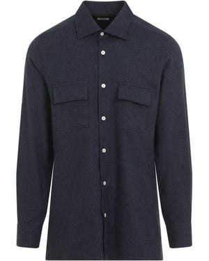 Kiton Luxurious Cotton Shirt For - Blue