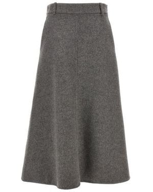 Brunello Cucinelli Elegant Fall-Winter Mini Skirt - Gray