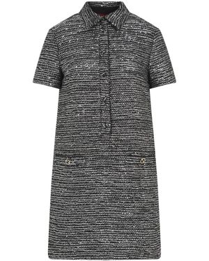 Gucci Elegant Wool Blend Dress For - Gray