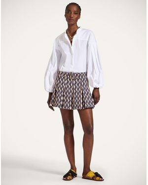 La DoubleJ Roller Skirt - White