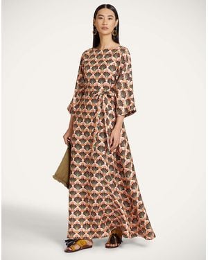 La DoubleJ Muumuu Dress Round Neck - Natural