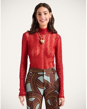 La DoubleJ Lacey Turtleneck - Red
