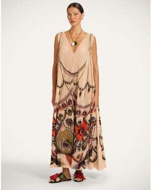 La DoubleJ Twirling Long Dress - Natural
