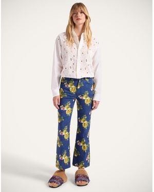 La DoubleJ The Cropped Flare Jean - Blue