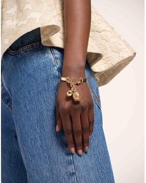 La DoubleJ Lady Scarab Bangle - Blue
