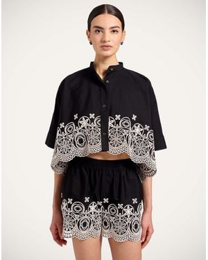 La DoubleJ Mini Foulard Shirt - Black