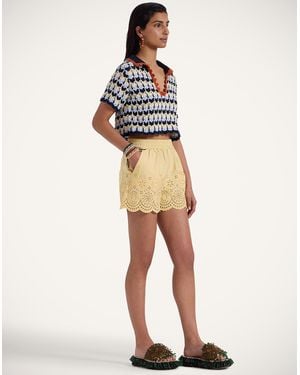 La DoubleJ Pull-Up Shorts - Natural