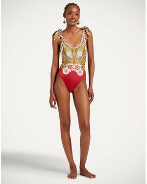 La DoubleJ Pammy Reversible Suit - Red