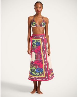 La DoubleJ Sarong Skirt - White