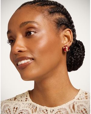 La DoubleJ Lady Scarab Earrings - Brown