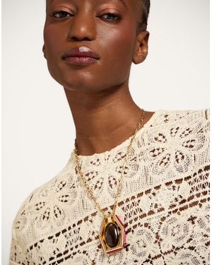 La DoubleJ Power Portal Necklace - Brown