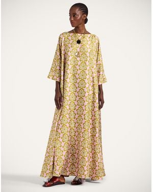 La DoubleJ Muumuu Dress Round Neck - Metallic