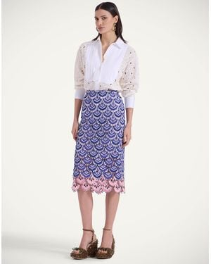 La DoubleJ Pencil Skirt - Blue
