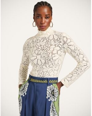 La DoubleJ Lacey Turtleneck - White