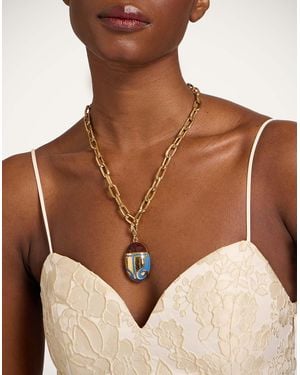 La DoubleJ Jj Scarab Charm - Brown