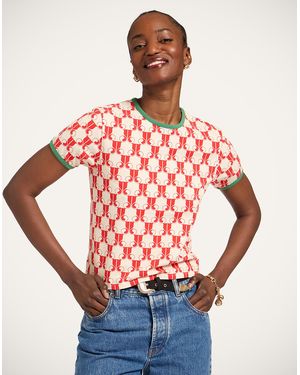 La DoubleJ The Cu-Tee Crop - Red