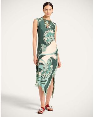 La DoubleJ Scarf Dress - Green