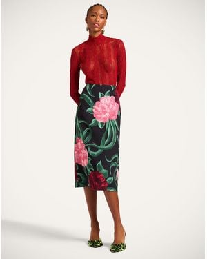 La DoubleJ Pencil Skirt - Red