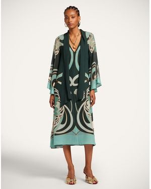 La DoubleJ Magnifico Midi Dress - Green