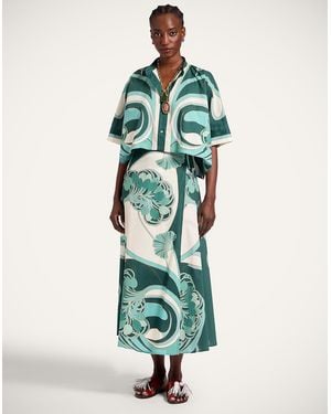 La DoubleJ Sarong Skirt - Green